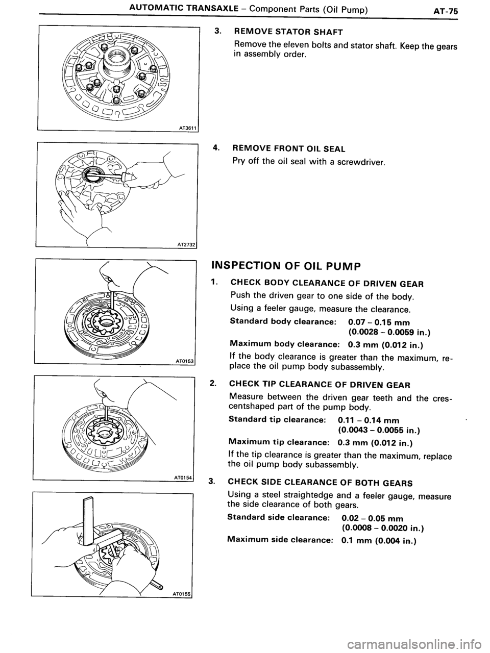 TOYOTA MR-2 1991  Factory Repair Manual 