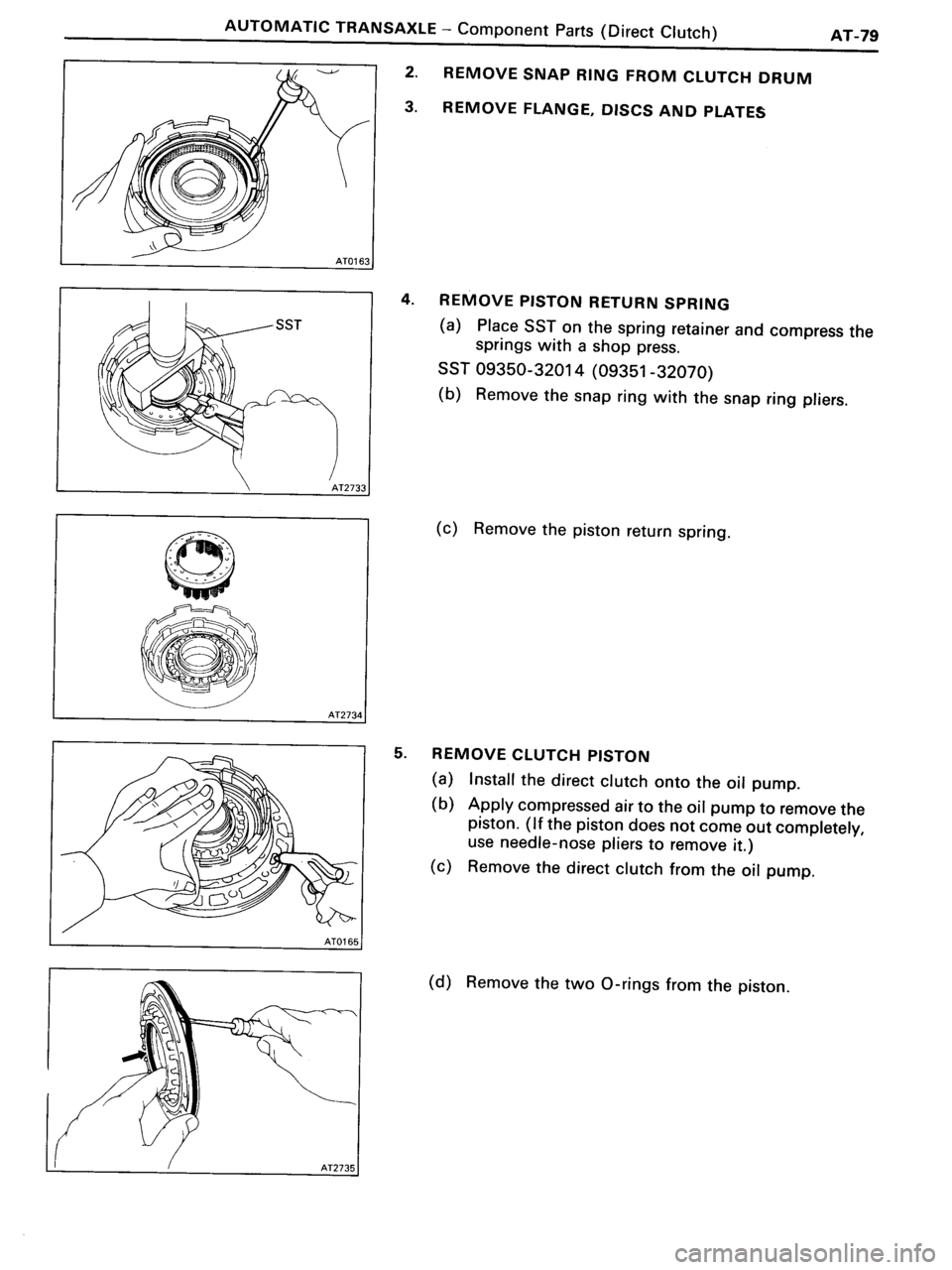 TOYOTA MR-2 1991  Factory Repair Manual 