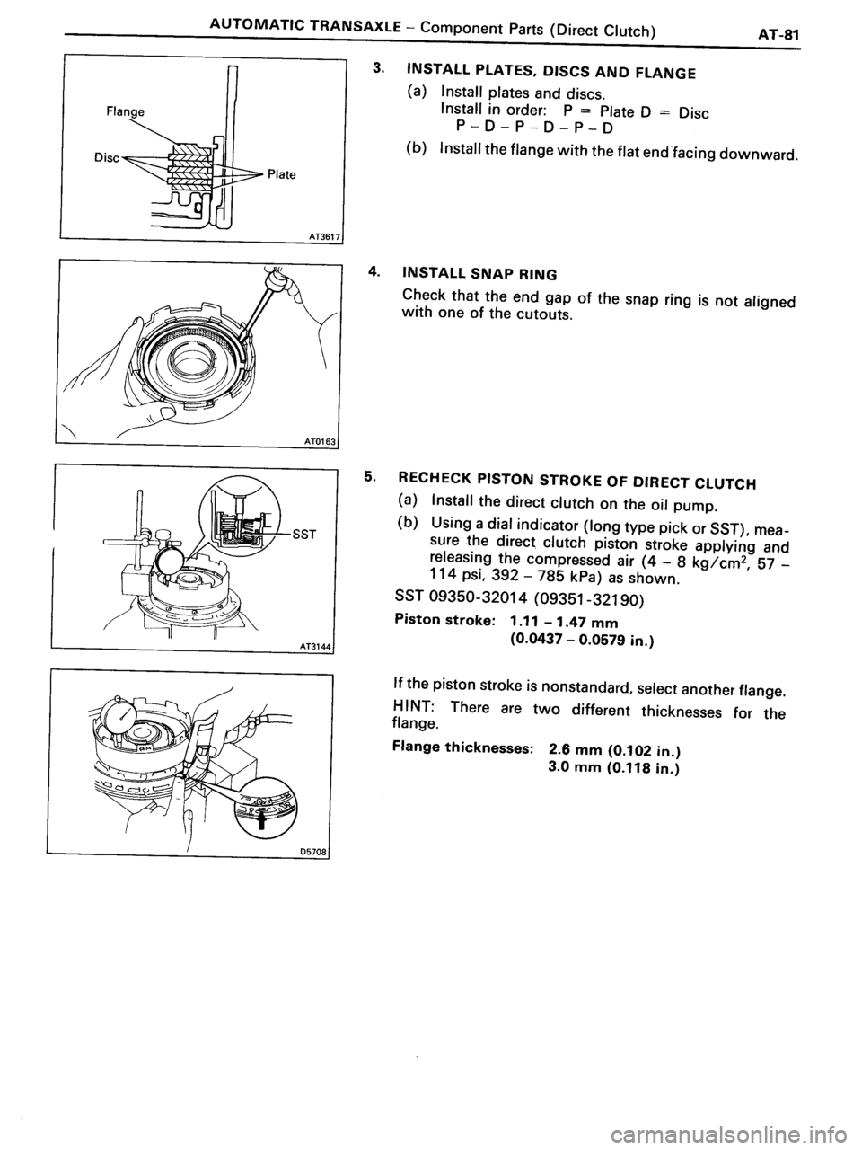 TOYOTA MR-2 1991  Factory Repair Manual 