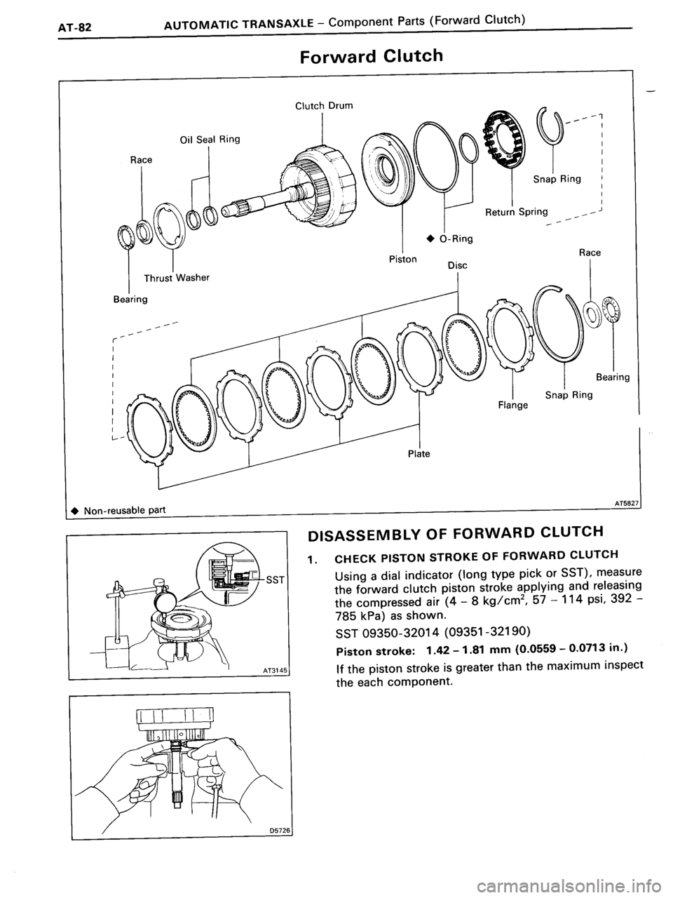 TOYOTA MR-2 1991  Factory Repair Manual 