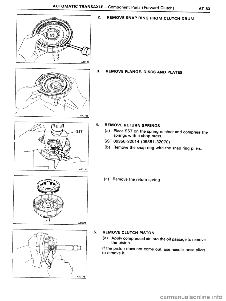 TOYOTA MR-2 1991  Factory Repair Manual 
