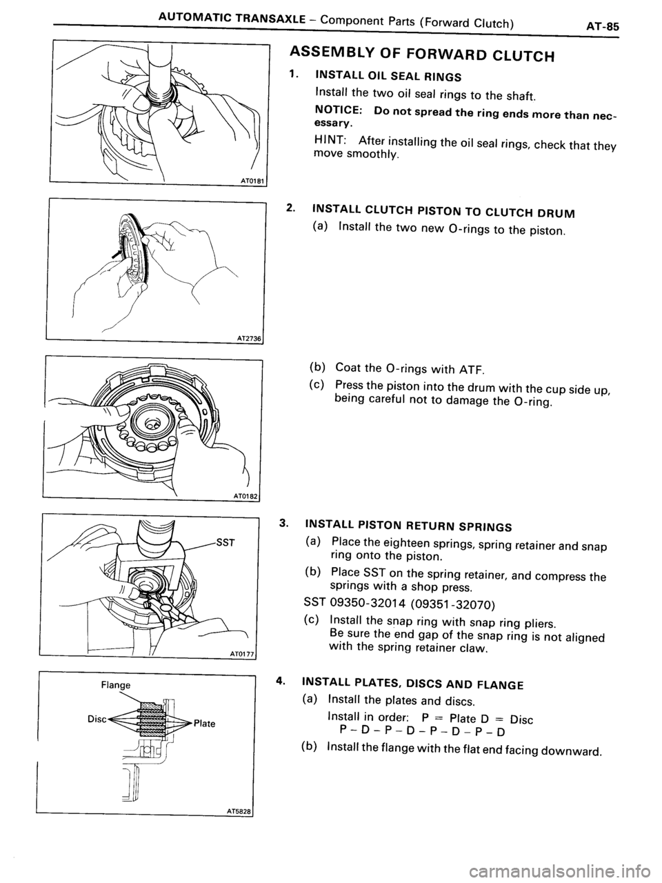 TOYOTA MR-2 1991  Factory Repair Manual 