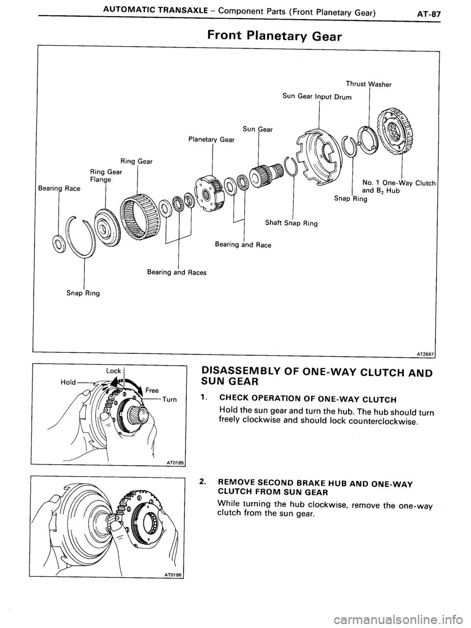 TOYOTA MR-2 1991  Factory Repair Manual 