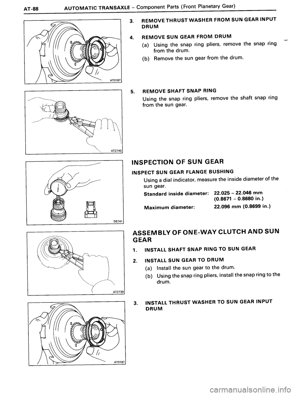 TOYOTA MR-2 1991  Factory Repair Manual 