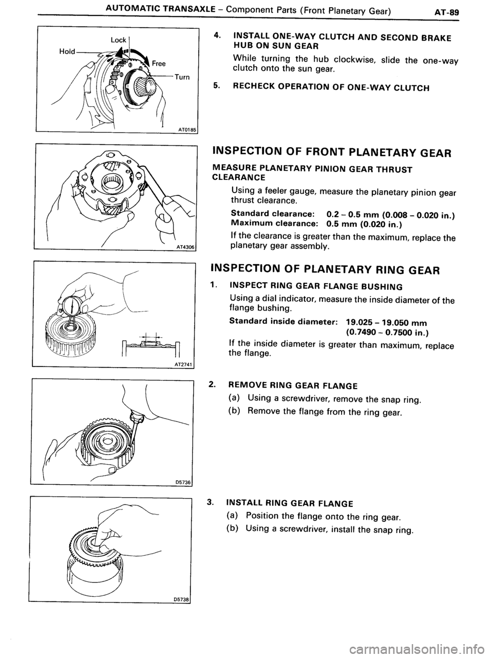 TOYOTA MR-2 1991  Factory Repair Manual 