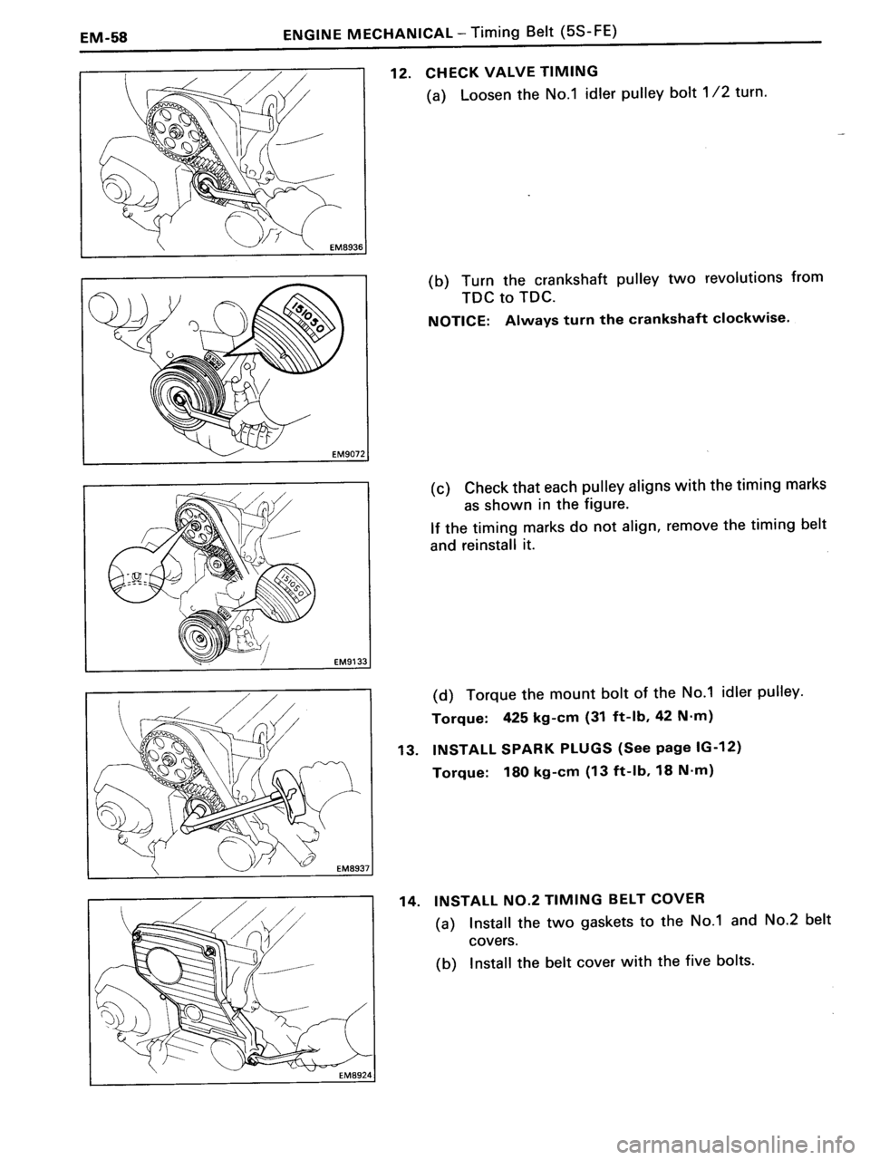 TOYOTA MR-2 1991  Factory Repair Manual 