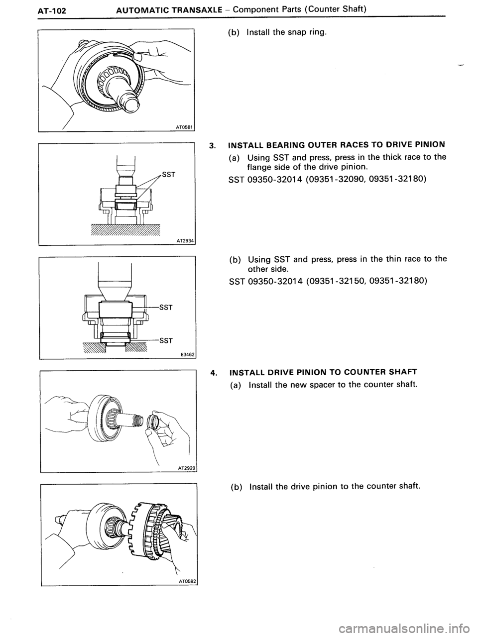 TOYOTA MR-2 1991  Factory Repair Manual 