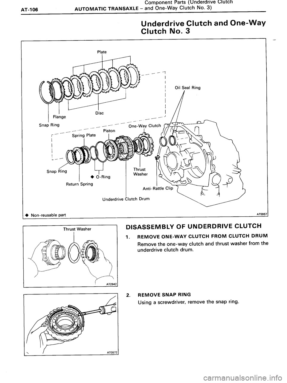 TOYOTA MR-2 1991  Factory Repair Manual 