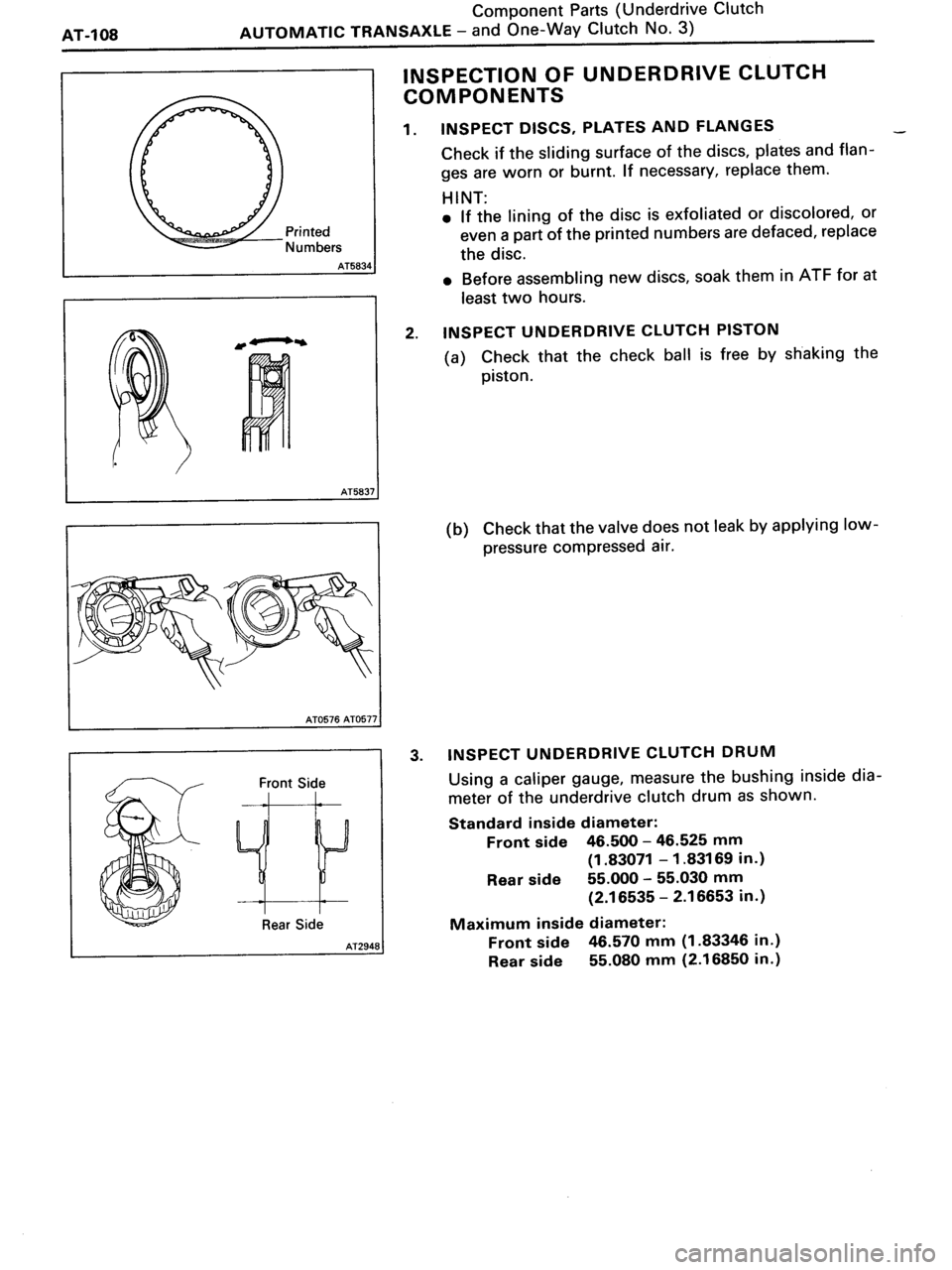 TOYOTA MR-2 1991  Factory Repair Manual 