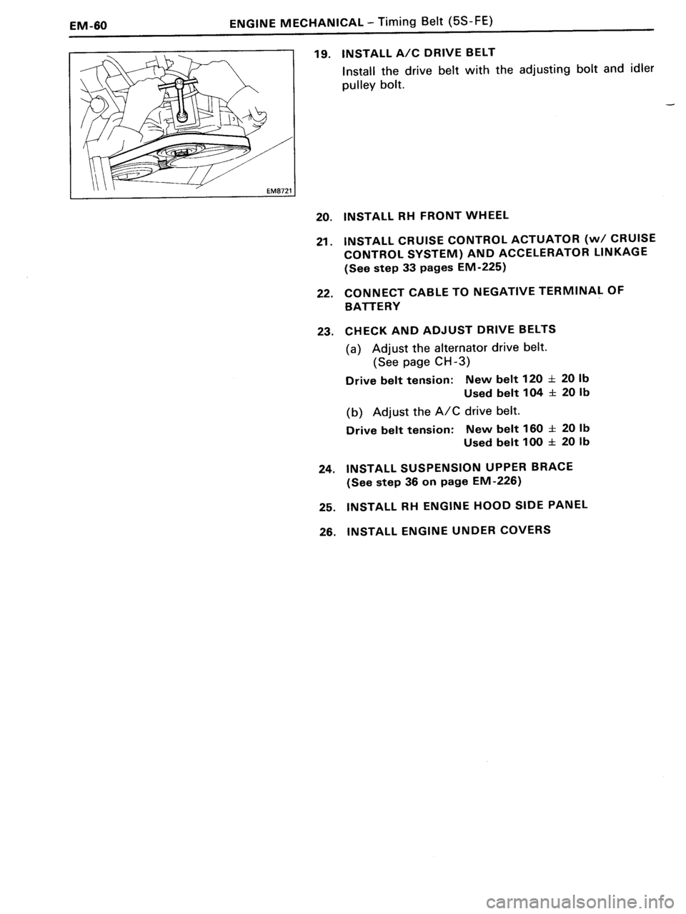 TOYOTA MR-2 1991  Factory Repair Manual 