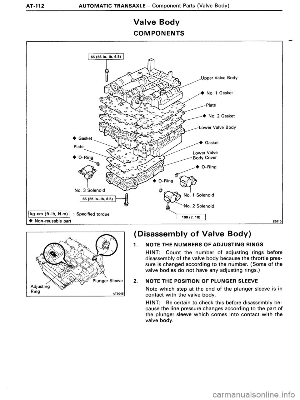 TOYOTA MR-2 1991  Factory Repair Manual 