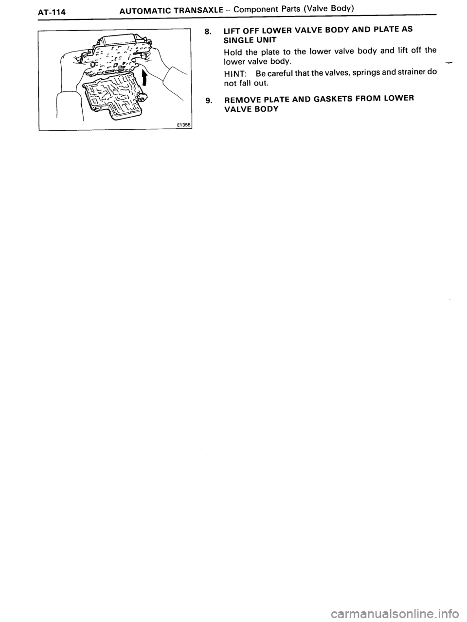 TOYOTA MR-2 1991  Factory Repair Manual 