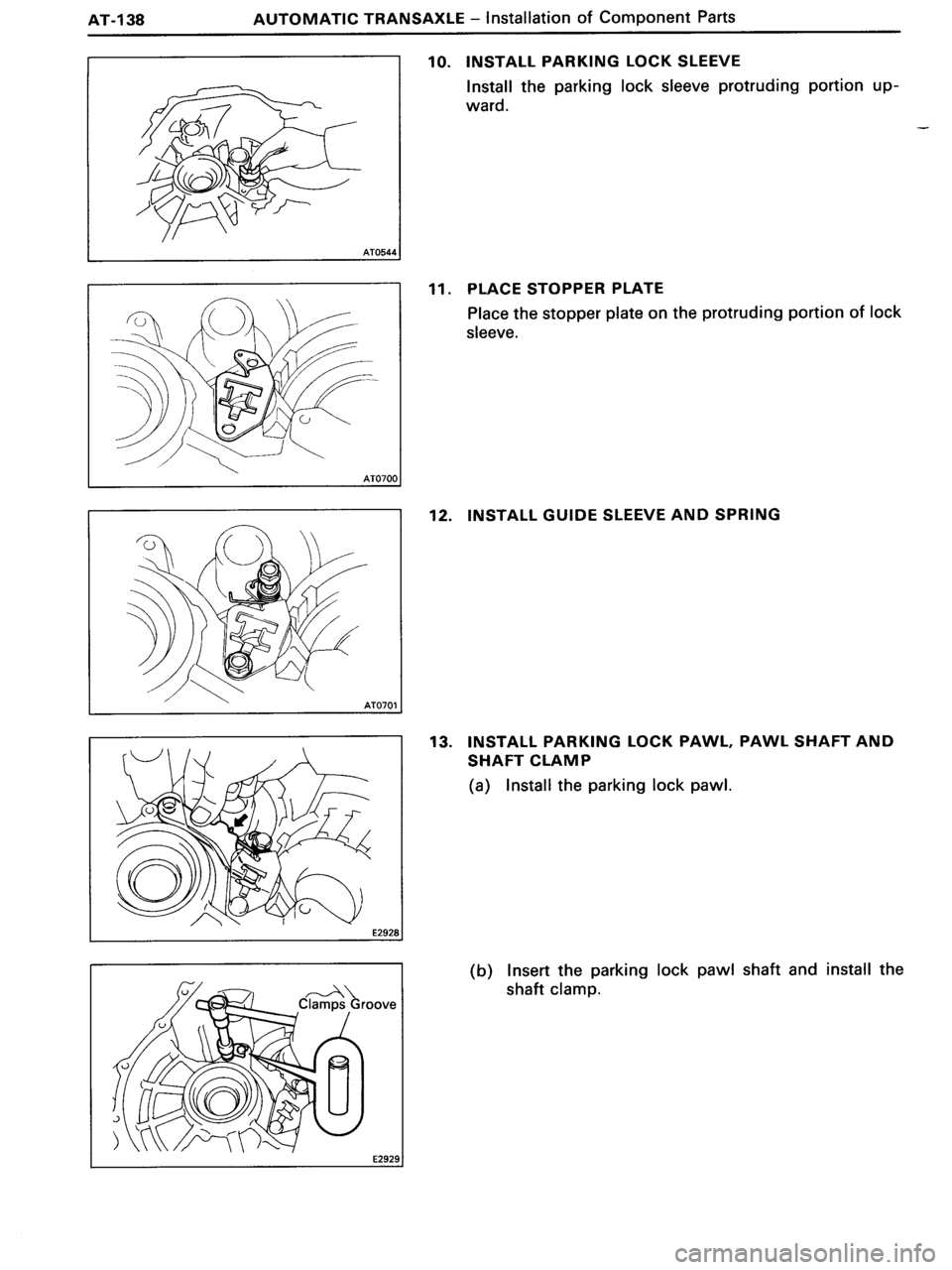 TOYOTA MR-2 1991  Factory Repair Manual 