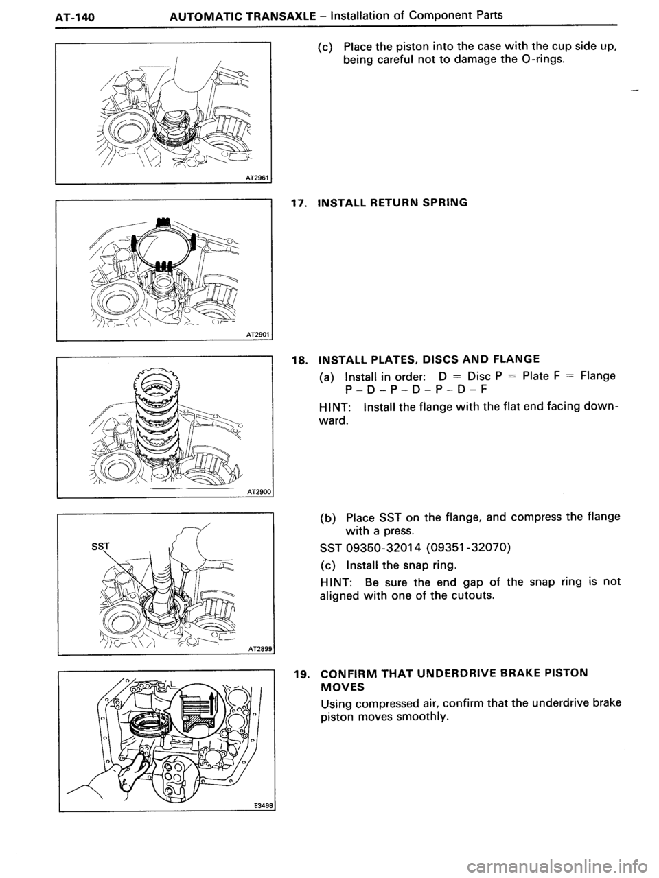 TOYOTA MR-2 1991  Factory Repair Manual 