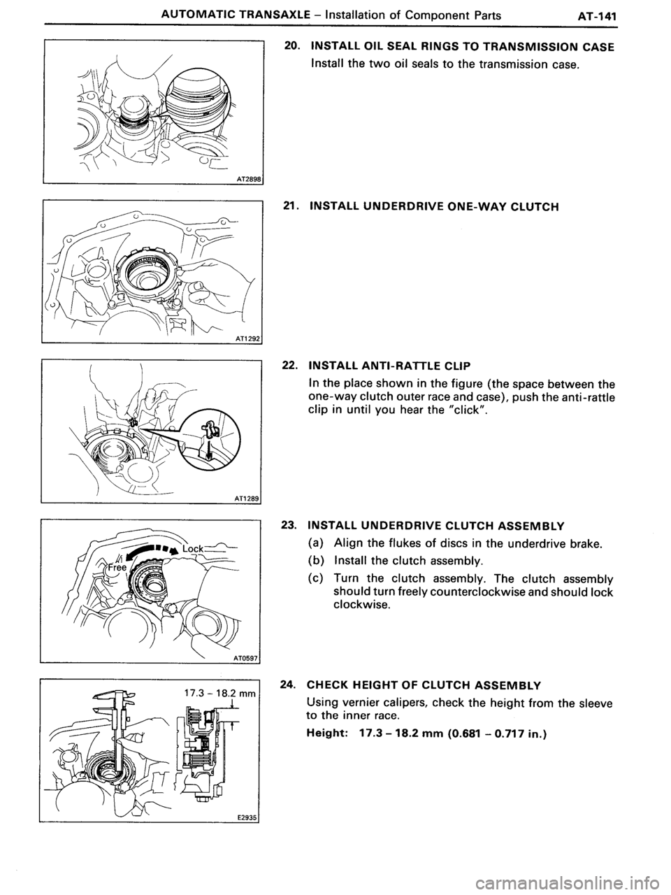 TOYOTA MR-2 1991  Factory Repair Manual 
