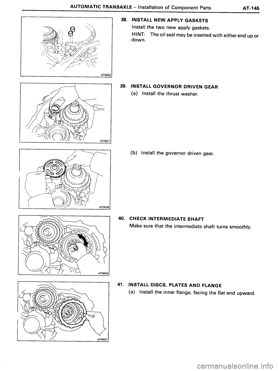 TOYOTA MR-2 1991  Factory Repair Manual 