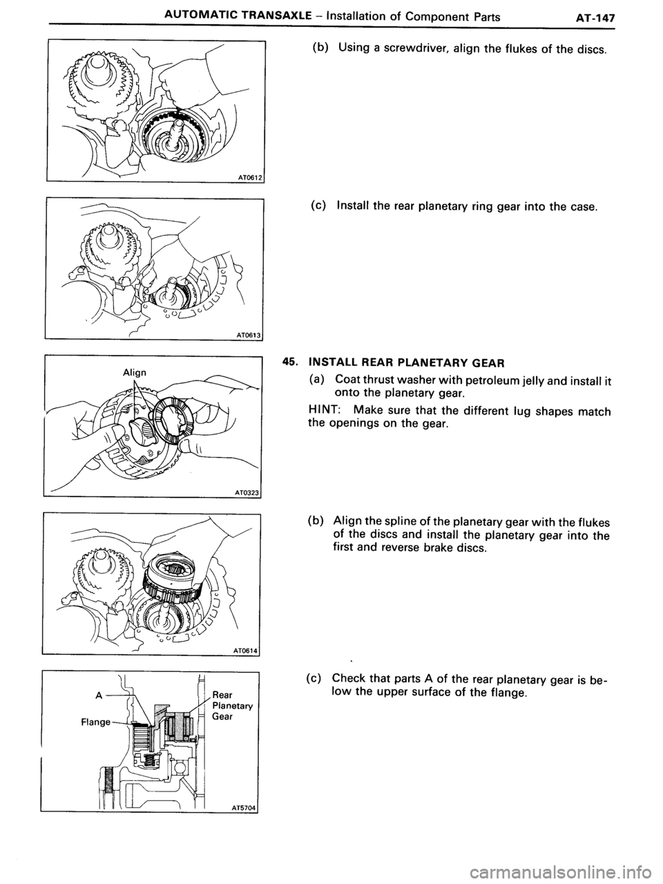 TOYOTA MR-2 1991  Factory Repair Manual 