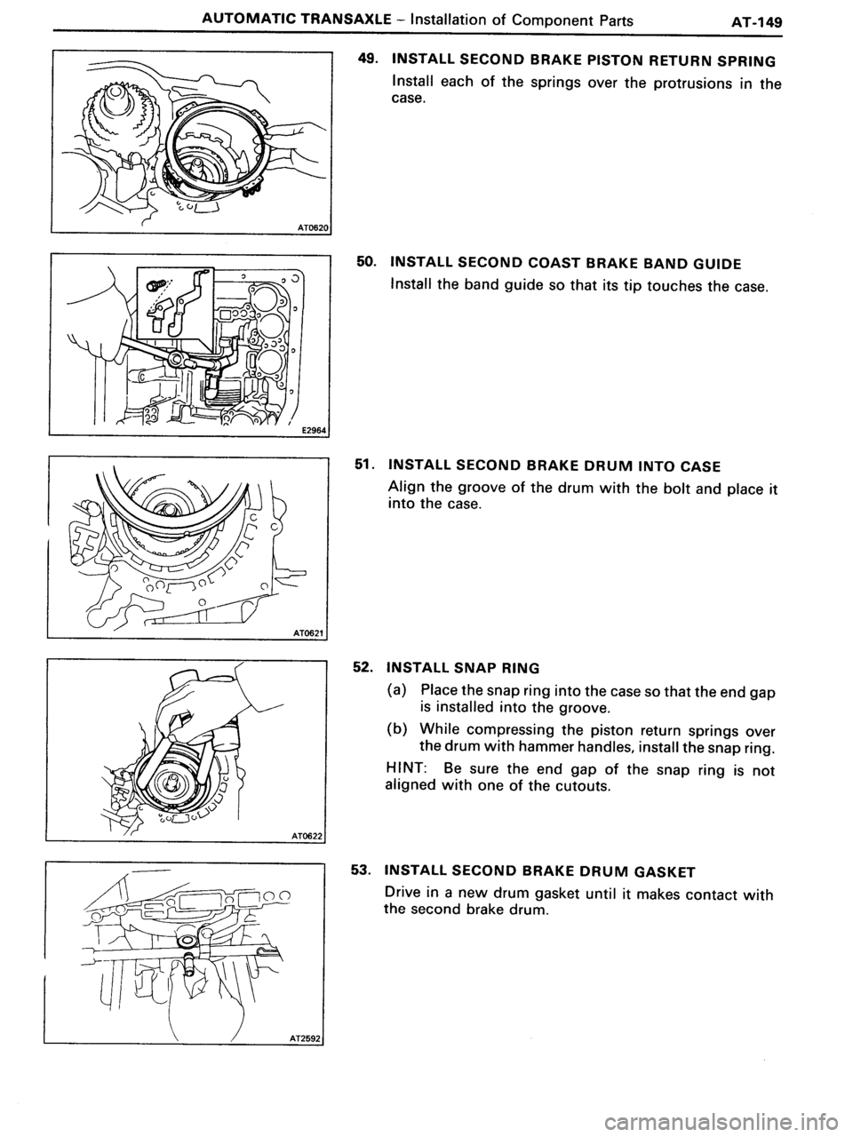 TOYOTA MR-2 1991  Factory Repair Manual 