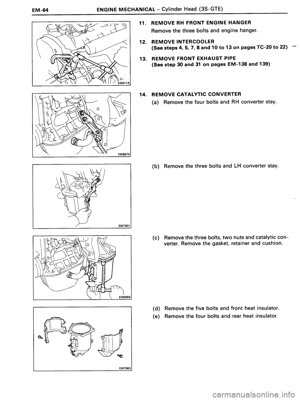 TOYOTA MR-2 1991  Factory Repair Manual 