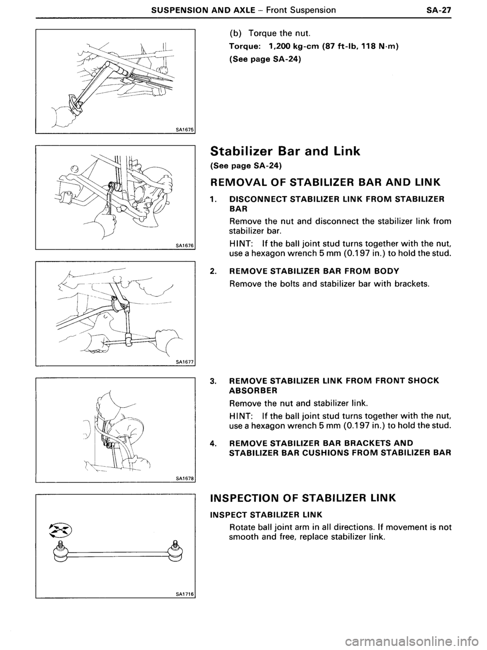 TOYOTA MR-2 1991  Factory Repair Manual 