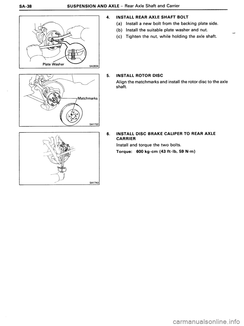 TOYOTA MR-2 1991  Factory Repair Manual 