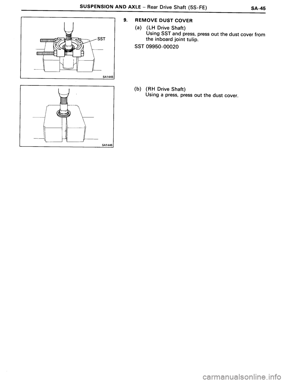 TOYOTA MR-2 1991  Factory Repair Manual 