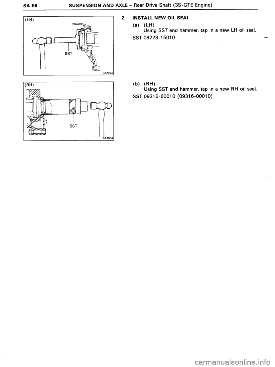 TOYOTA MR-2 1991  Factory Repair Manual 
