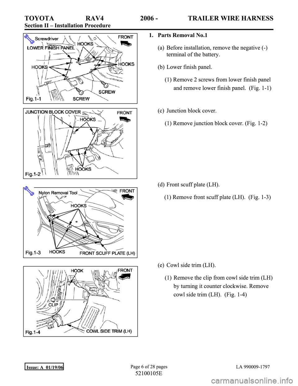TOYOTA RAV4 2006  Service Repair Manual 