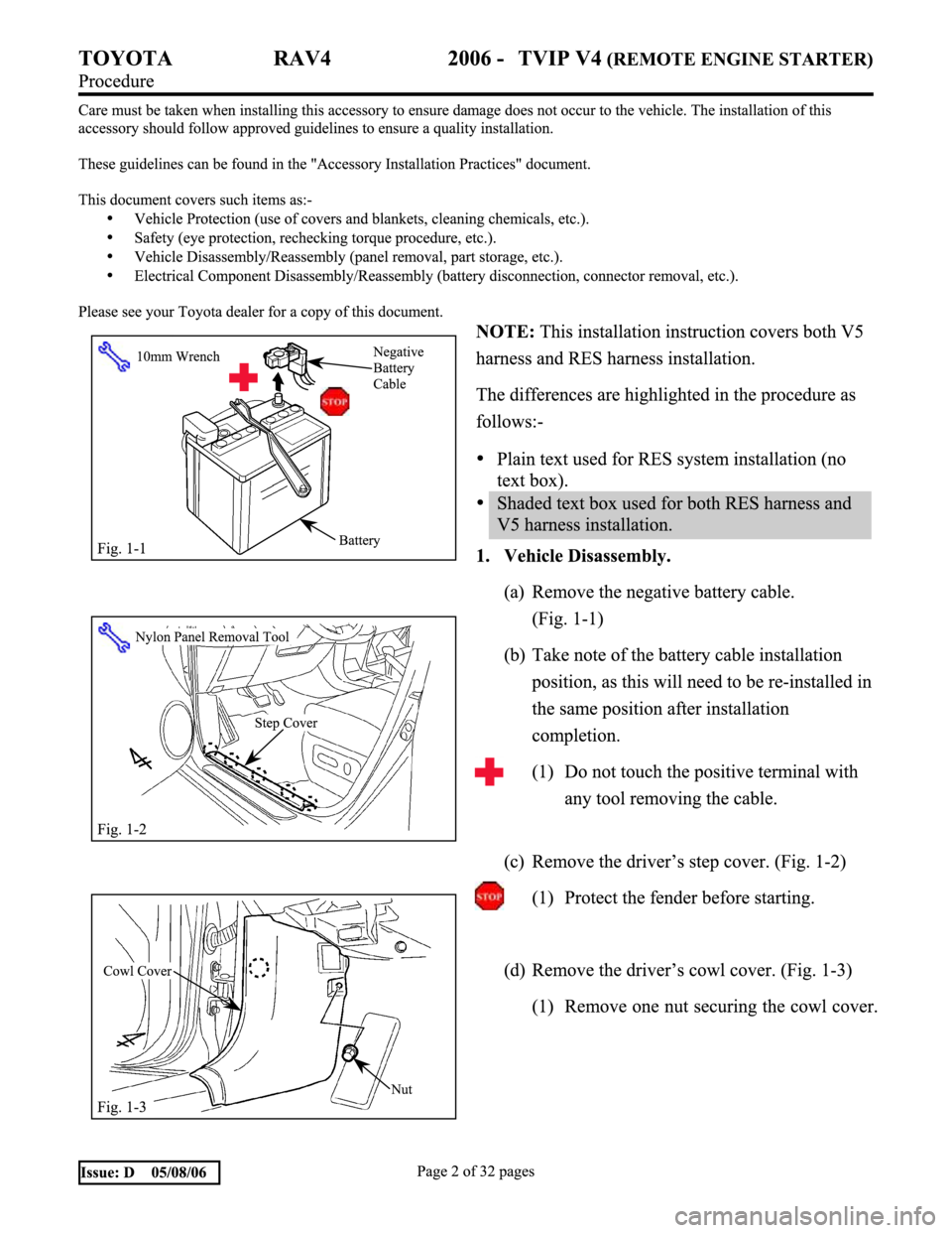 TOYOTA RAV4 2006  Service Repair Manual 