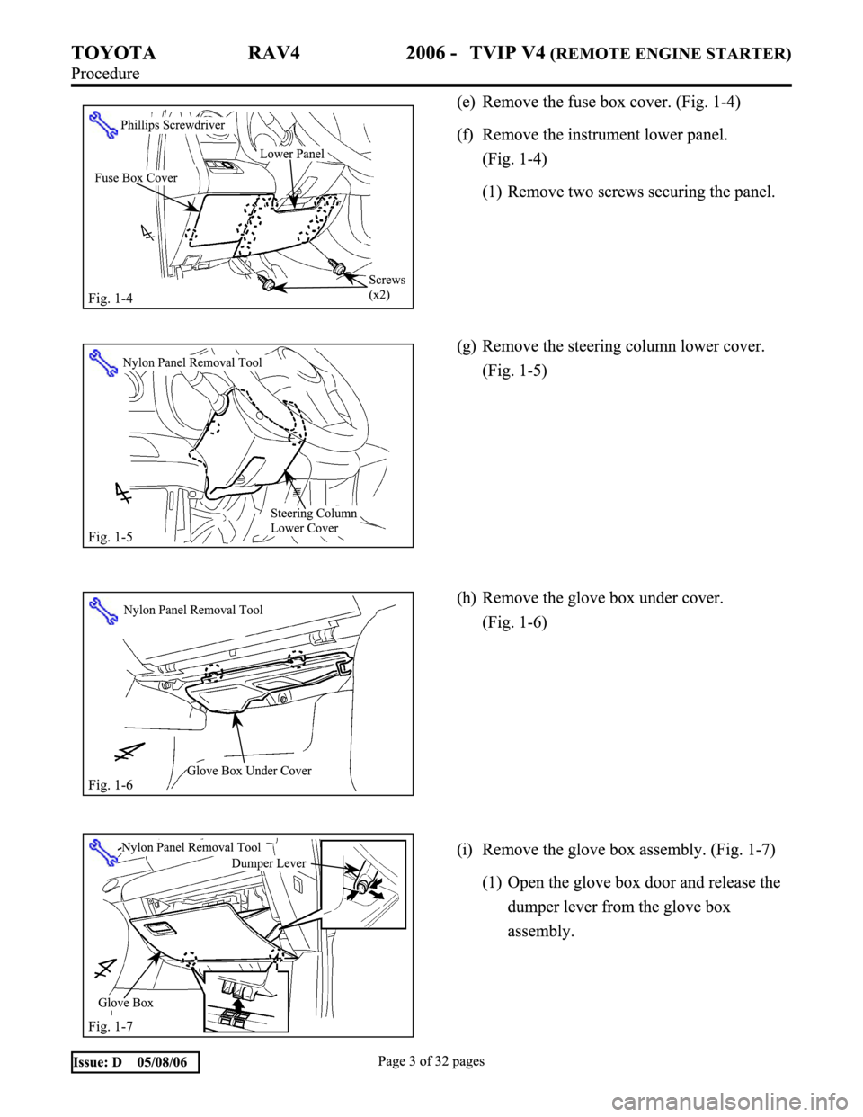 TOYOTA RAV4 2006  Service Repair Manual 