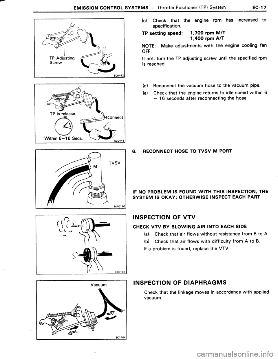 TOYOTA TERCEL 1985  Repair Manual 