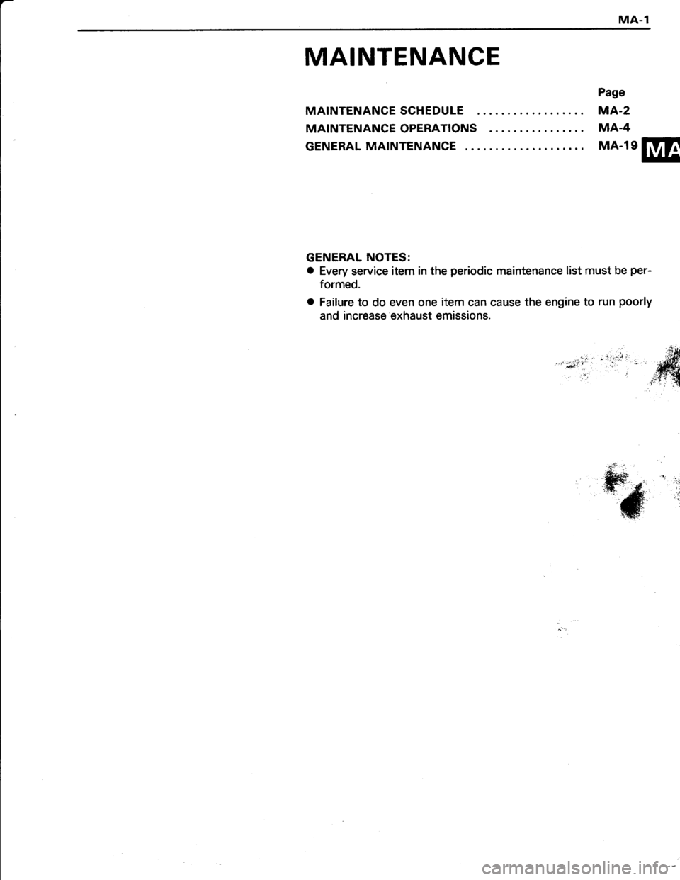 TOYOTA TERCEL 1985  Repair Manual 