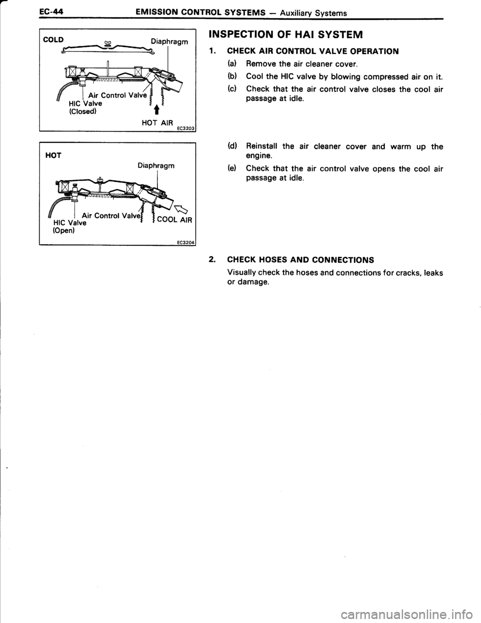 TOYOTA TERCEL 1985  Repair Manual 