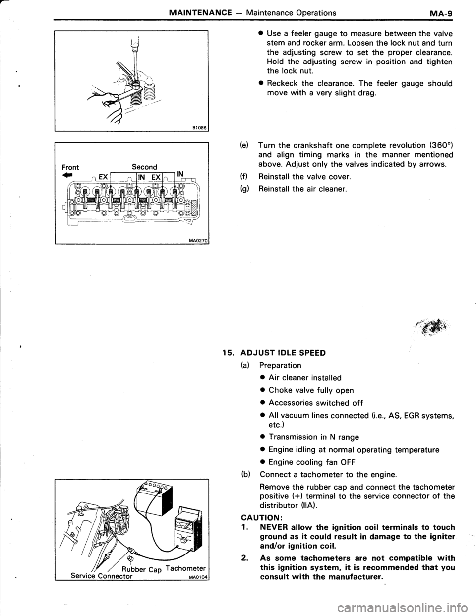 TOYOTA TERCEL 1985  Repair Manual 