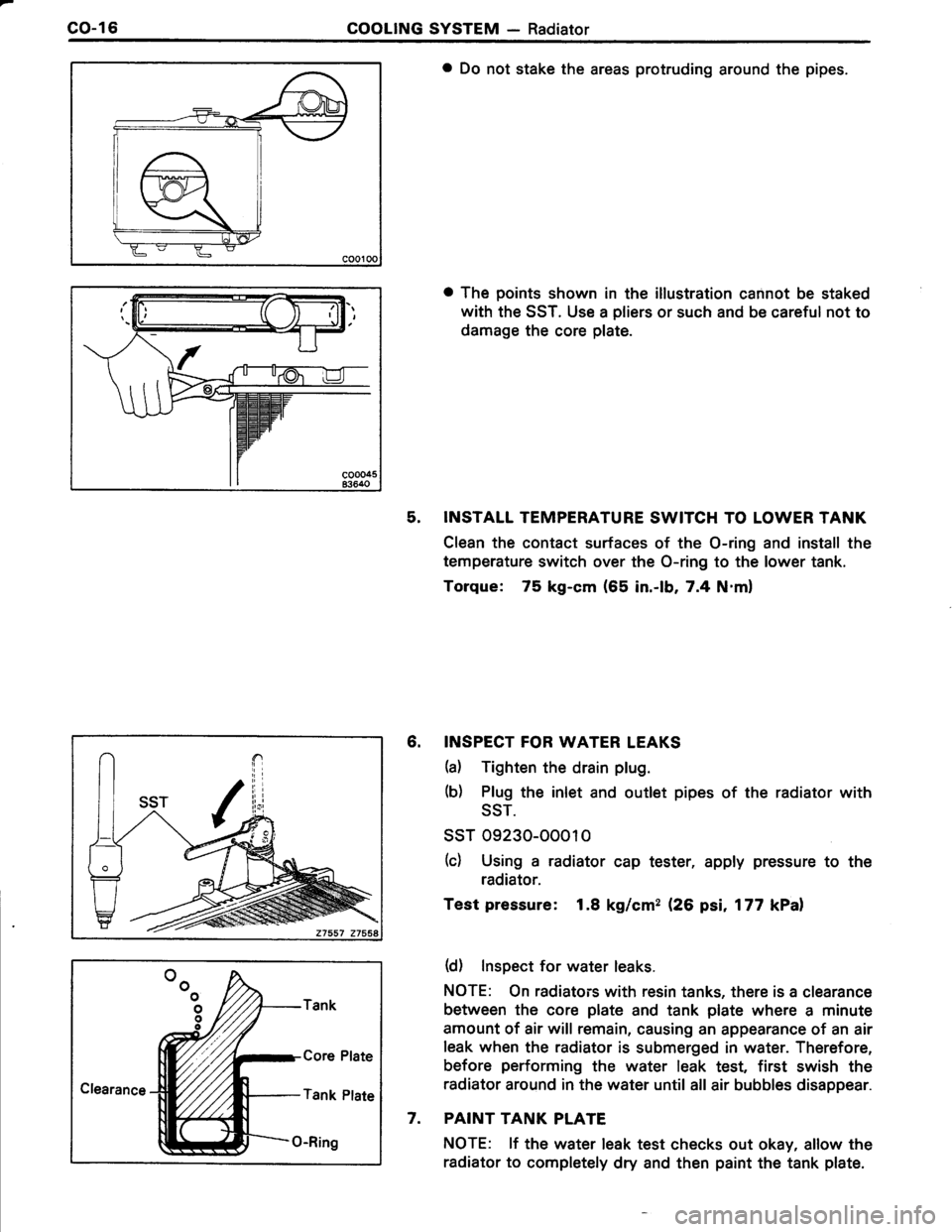 TOYOTA TERCEL 1985  Repair Manual 