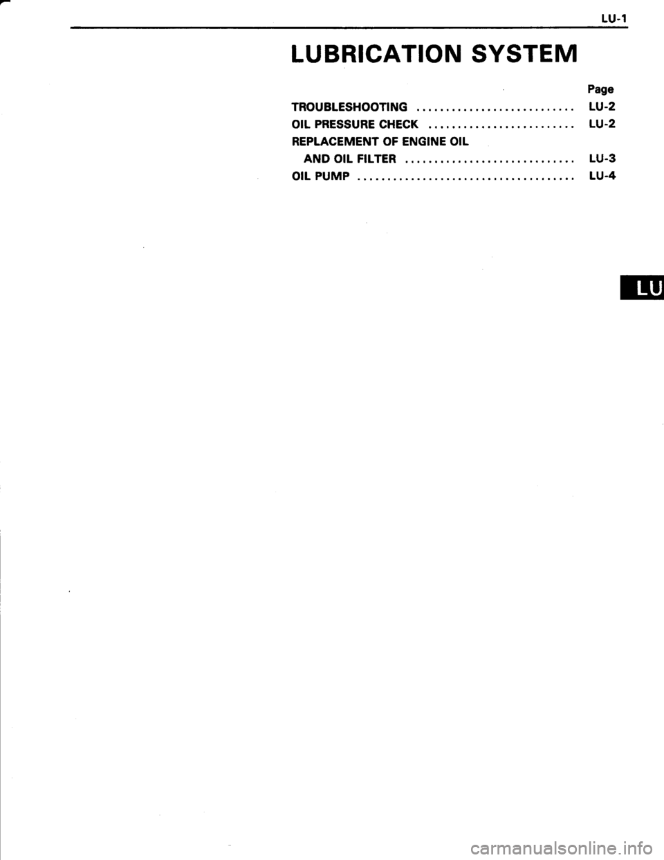 TOYOTA TERCEL 1985  Repair Manual 