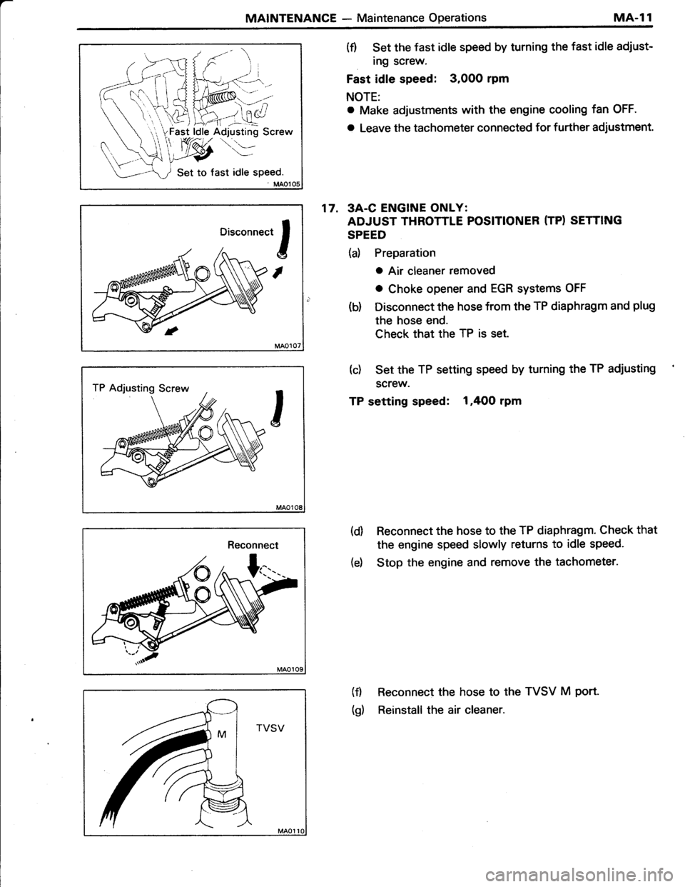 TOYOTA TERCEL 1985  Repair Manual 