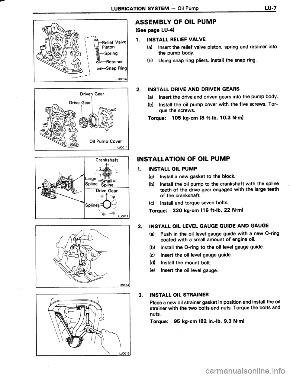 TOYOTA TERCEL 1985  Repair Manual 