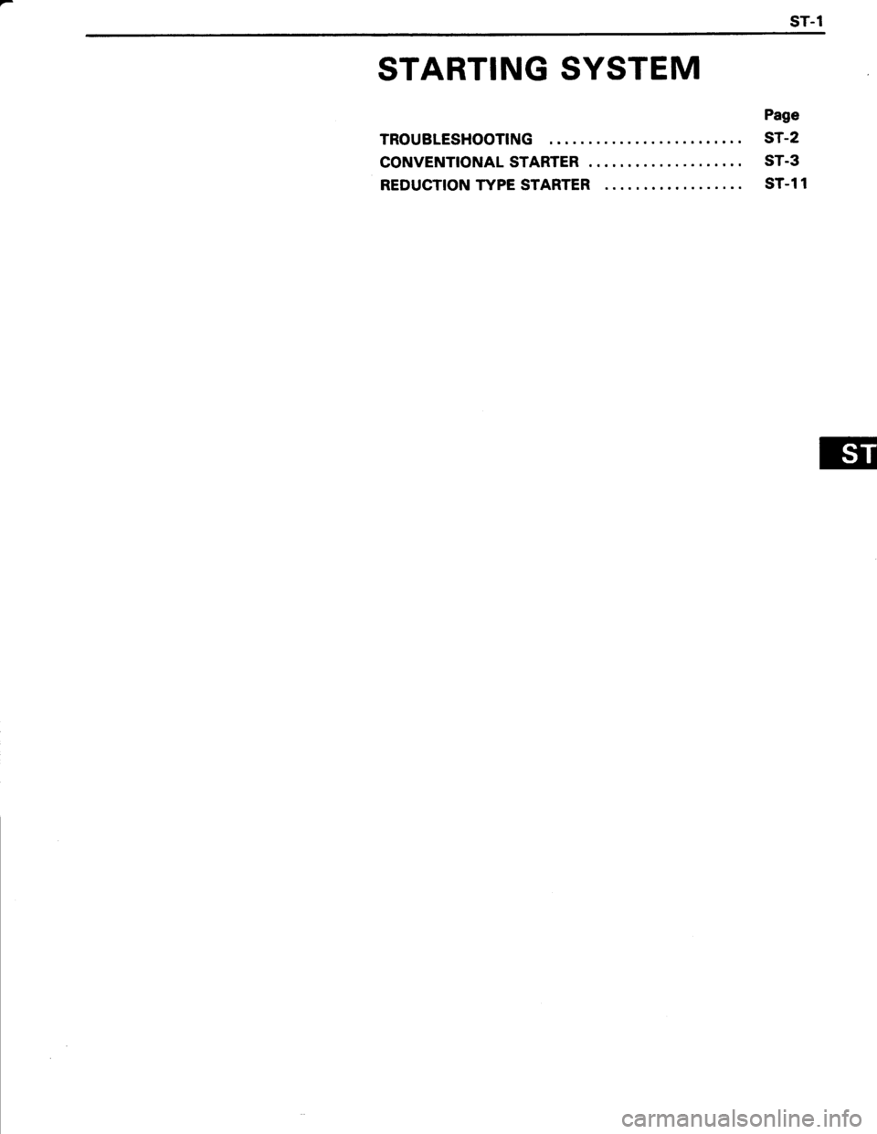 TOYOTA TERCEL 1985  Repair Manual 