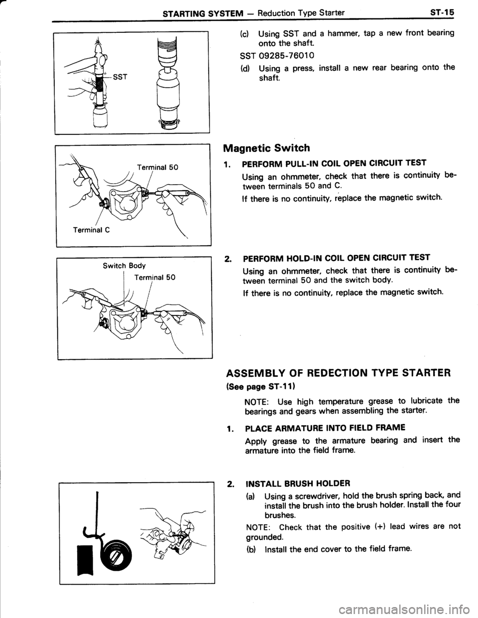 TOYOTA TERCEL 1985  Repair Manual 