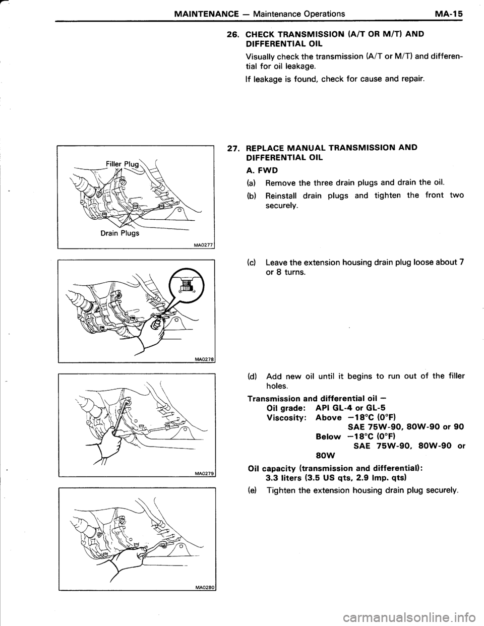 TOYOTA TERCEL 1985  Repair Manual 