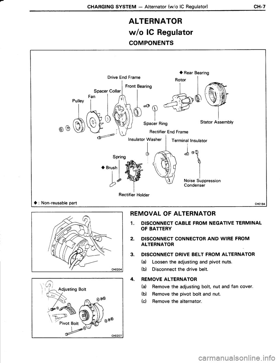 TOYOTA TERCEL 1985  Repair Manual 