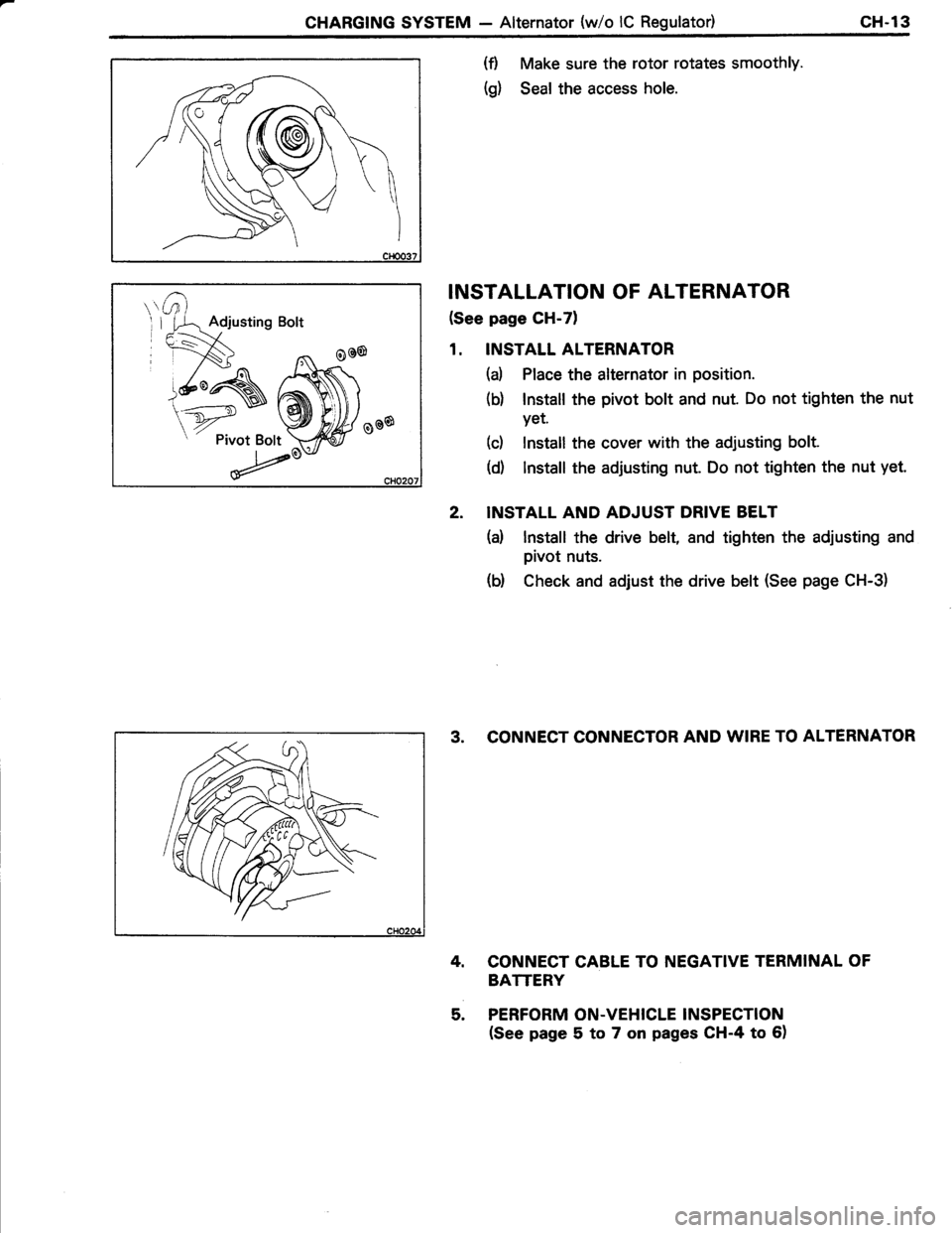 TOYOTA TERCEL 1985  Repair Manual 