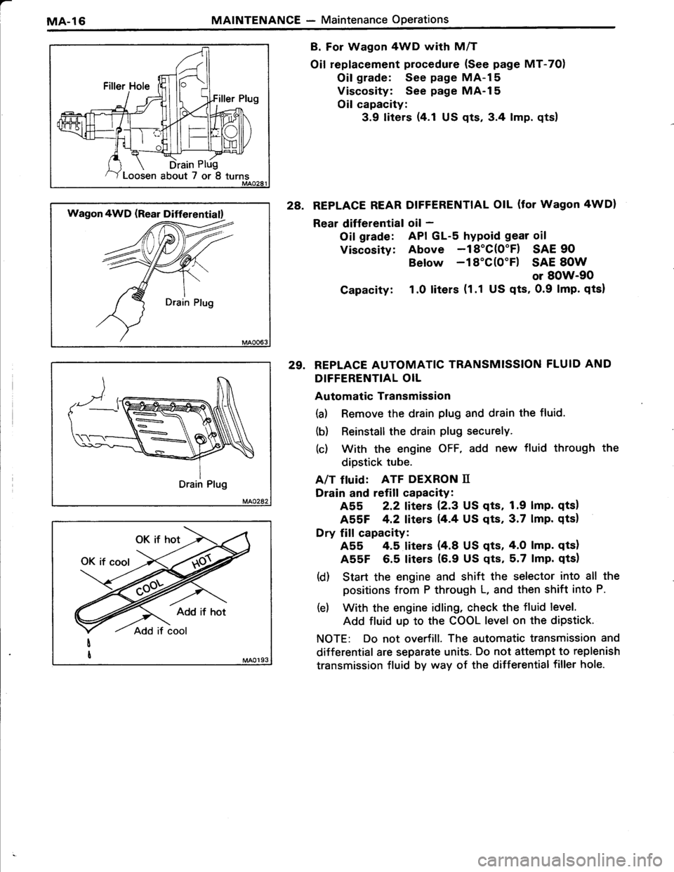 TOYOTA TERCEL 1985  Repair Manual 