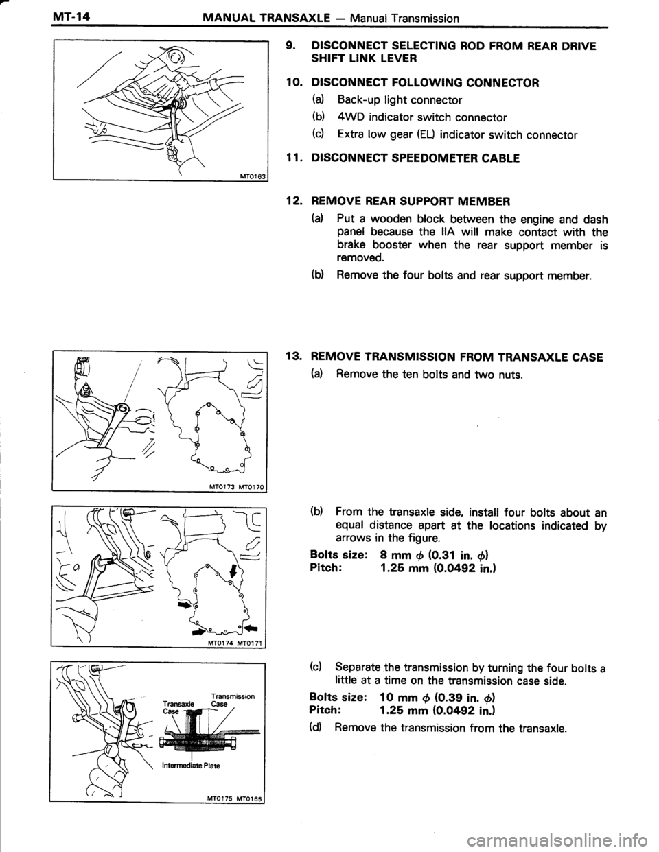 TOYOTA TERCEL 1985  Repair Manual 
