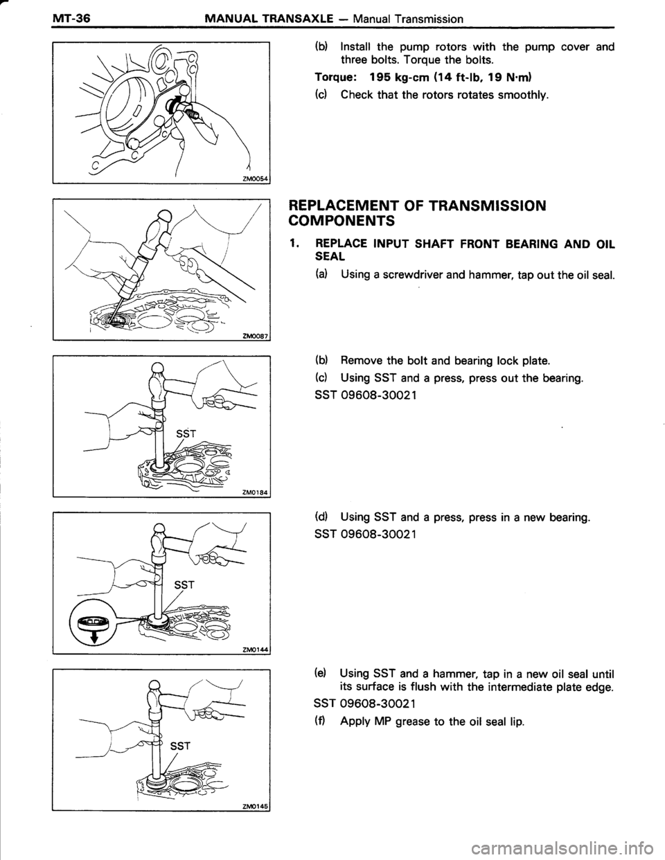 TOYOTA TERCEL 1985  Repair Manual 