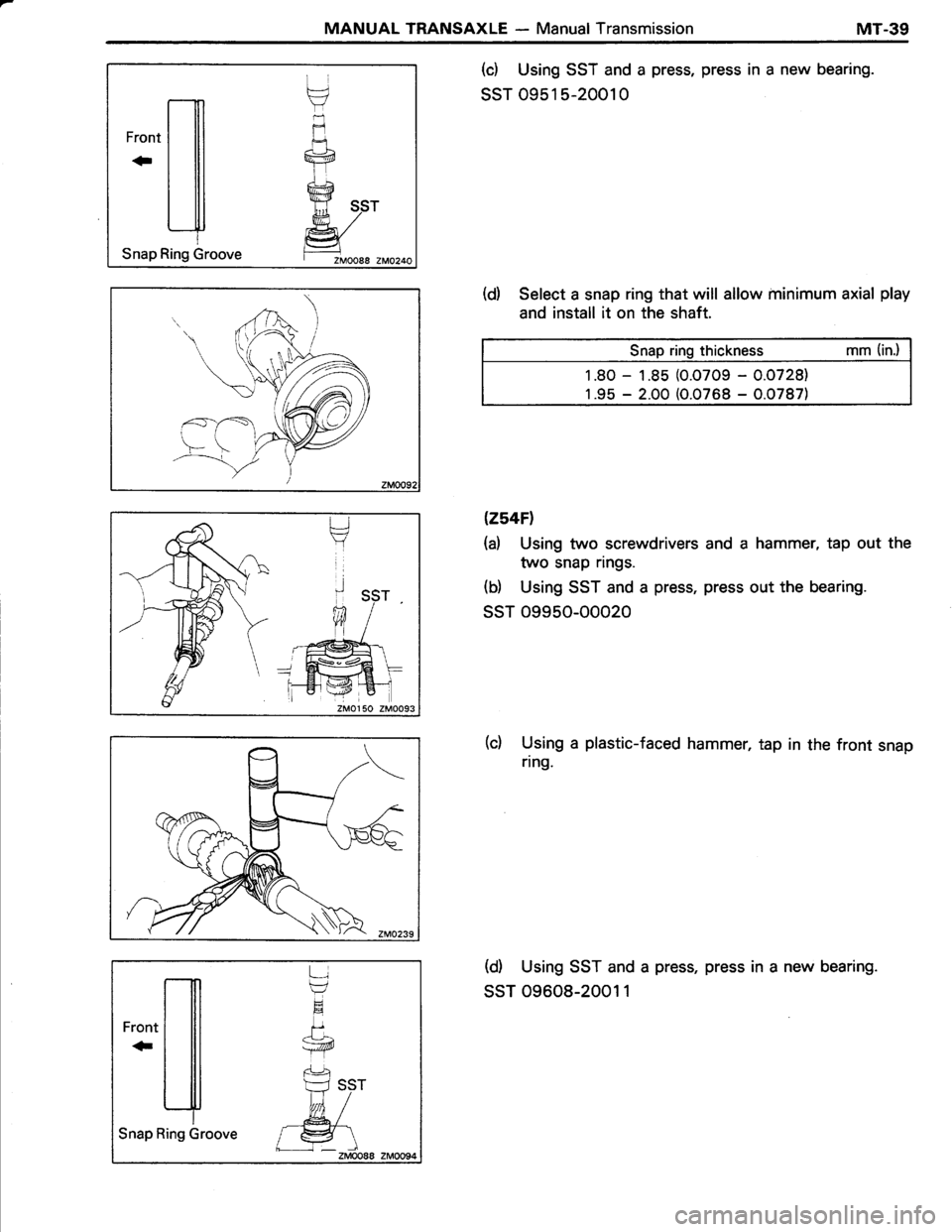TOYOTA TERCEL 1985  Repair Manual 
