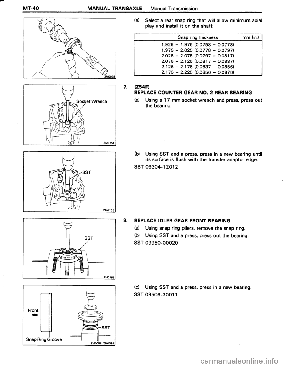 TOYOTA TERCEL 1985  Repair Manual 