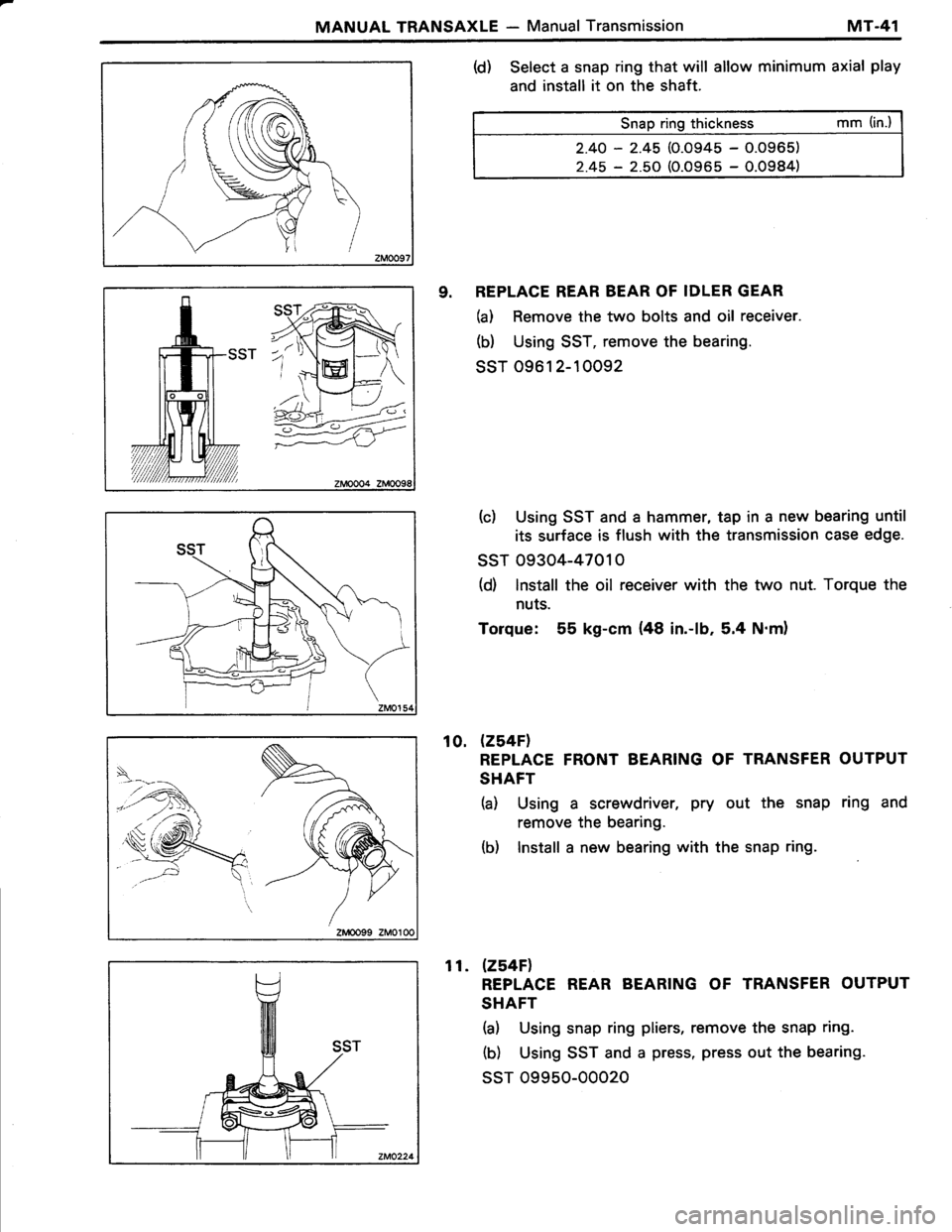 TOYOTA TERCEL 1985  Repair Manual 