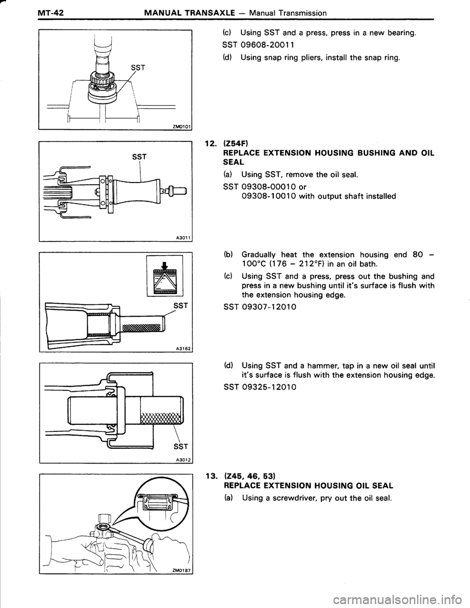 TOYOTA TERCEL 1985  Repair Manual 